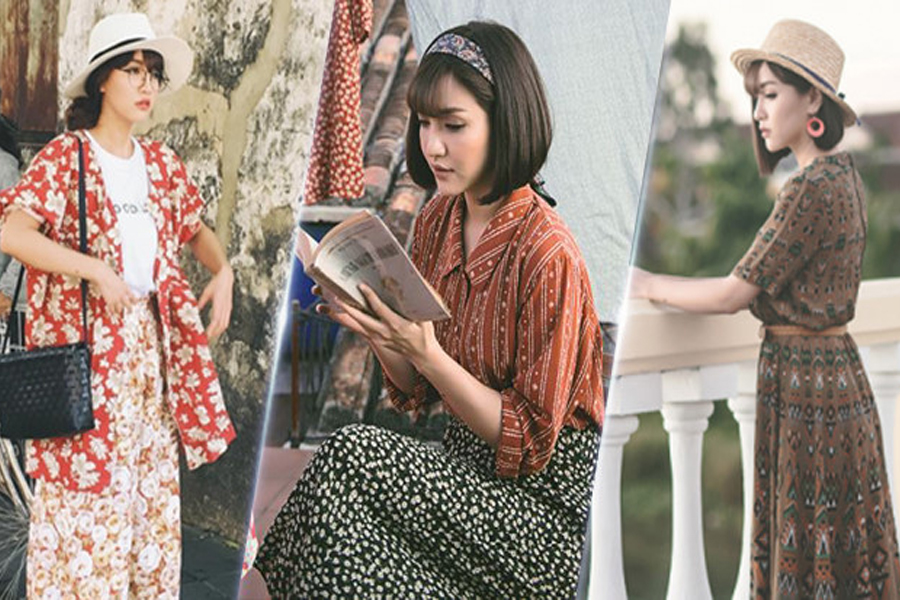 Phong cách thời trang cổ điển thể hiện rõ nét thời gian của những thập kỷ 80, 90