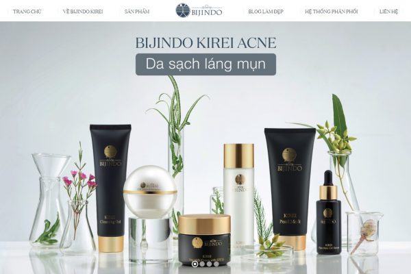 Bộ mỹ phẩm BIJINDO được sản xuất ở Nhật Bản