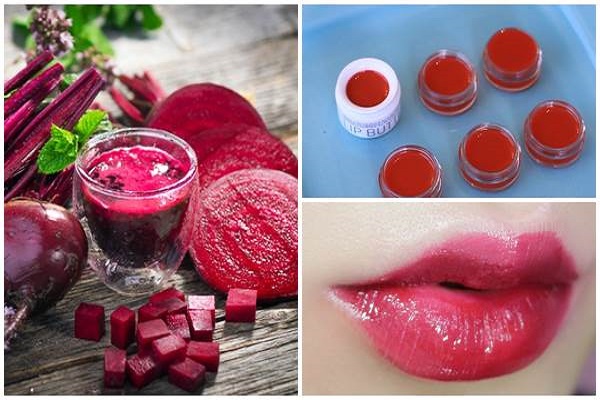Làm son nước bằng củ dền