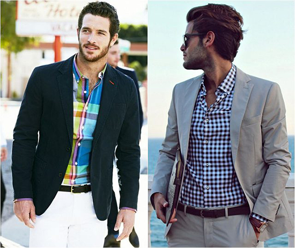 Cách phối đồ với áo sơ mi caro nam : kết hợp với áo vest