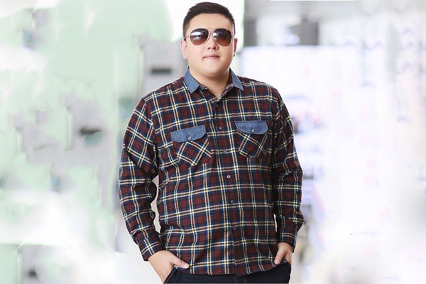 Chọn đồ sơ mi caro cho người béo