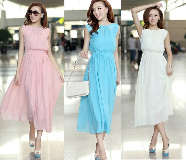 Béo lùn có nên mặc váy maxi?