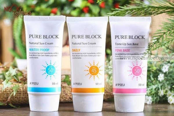 Kem chống nắng A’ pieu Pure Block Natural