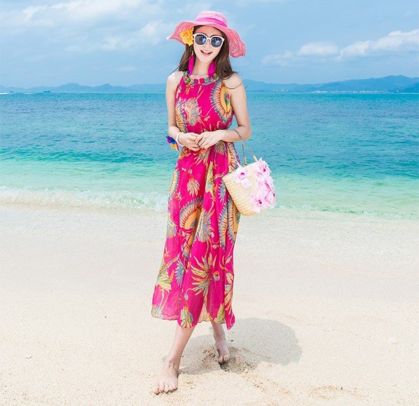 Đầm Maxi đi biển