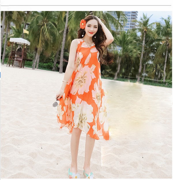 Shop đầm maxi đi biển