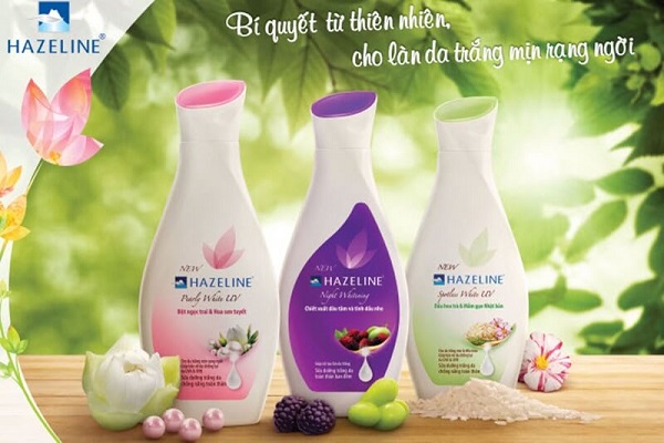Kem dưỡng thể trắng da Hazeline