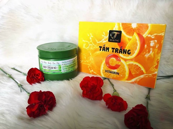Tắm trắng cam Vitamin C