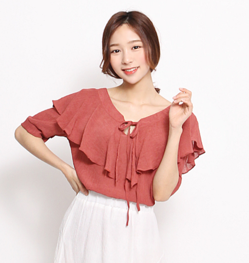 Kiểu áo có bèo nhún